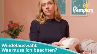 Das solltest du bei der Windelauswahl für Neugeborene beachten  Pampers Experten Service [upl. by Mazman]