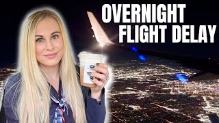 The Real Life Of A Flight Attendant  Overnight Flight Delays 3 Day Trip [upl. by Ranique969]