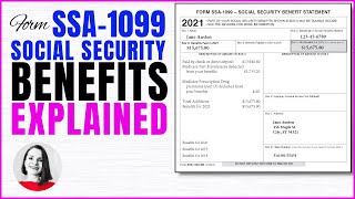 Tax Form SSA1099 Social Security Benefit Explained  Is My Social Security Taxable [upl. by Harl810]