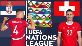 🇷🇸SRBIJA  ŠVAJCARSKA🇨🇭  3️⃣ KOLO  🏆LIGA NACIJA [upl. by Hubble]