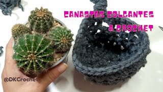 Canastas colgante para maceta a crochet muy fácil [upl. by Namyaw]