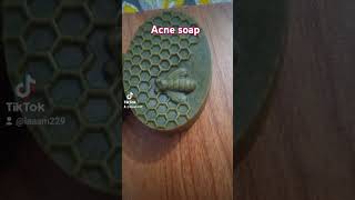 Acne soap soapproducts koreanbeauty howtomakesoapathome beauty [upl. by Nellda]