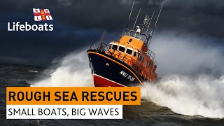 Roughest RNLI lifeboat rescues in huge waves and stormy seas [upl. by Andryc]