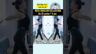 NECK SHOULDER RELAXATION burncalories bellyfatloss workoutathome yoga [upl. by Moffit]