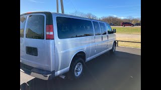 SOLD 15 Passenger Van For Sale 2016 Chevrolet 15 Passenger Van 69k miles 9189245252 [upl. by Blaire]