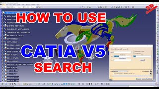 CATIA V5  How to search and automatically select elements [upl. by Lindbom]