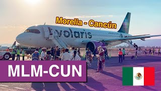 Vuelo inaugural  Morelia  Cancún  Volaris  Airbus A320 NEO [upl. by Bish]