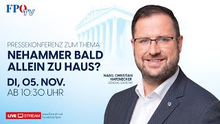 FPÖPressekonferenz Nehammer bald allein zu Haus [upl. by Notxarb647]