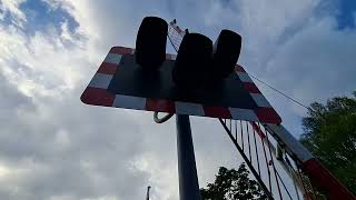 Barrier hits carHangman Bedhampton level crossing in Hampshire [upl. by Benedict]