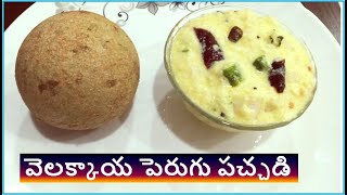 వెలక్కాయ పెరుగు పచ్చడి  Velakkaya perugu pachadi [upl. by Atiuqehc]