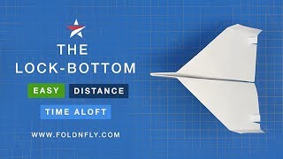 ✈ Fun Easy Paper Airplane Project for Kids  The LockBottom  Fold N Fly [upl. by Yila]