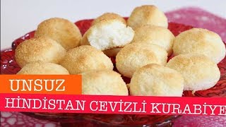 Sadece 3 Malzemeyle Unsuz Hindistan Cevizli Kurabiye Tarifi [upl. by Aileduab]