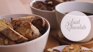 Cantuccini Recipe I Italian Almond Cookies I Saint Chocolate [upl. by Arytal462]