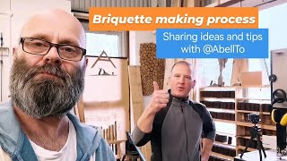 Briquette making process  Sharing method and tips with AbellTo woodwork briquettes [upl. by Atnoled]