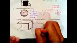 Texas Success Initiative ACCUPLACER Geometry Sample Questions 6 to 12 [upl. by Anny]