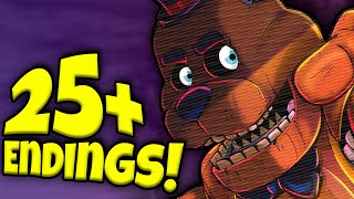 The NEW FNAF BOOK has OVER 25 ENDINGS  Five Nights at Freddys The Week Before [upl. by Hildick]