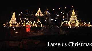 Larsens Christmas Light Show 2011 Reflections of Earth [upl. by Nomled]