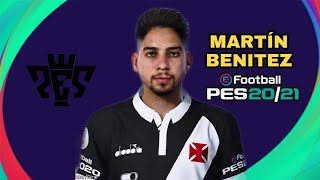 COMO COLOCAR FACE LICENCIADA DO MARTÍN BENITEZ NO PES 192021 [upl. by Quinlan]