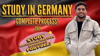 Study in Germany  Complete Process 2024  Bachelors Masters in Germany🇩🇪 [upl. by Naget]