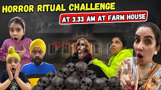 Horror Ritual Challenge At 333 AM At Farm House  Ramneek Singh 1313  RS 1313 VLOGS [upl. by Anuqahs]