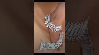 Payal ka design dikhaolatest silver anklets designs payal anklets trending [upl. by Atteiram22]