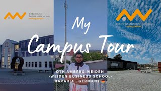 Weiden Business School  German Public University Campus Tour  Bavaria Germany [upl. by Legnaleugim]