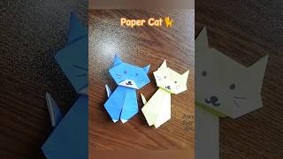 Paper Cat diy Easy Crafting for kids ArasEasyArt papercraft cat diy origami cute cutecat [upl. by Aihseyt]