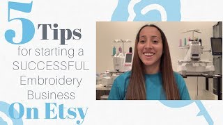 How to Start Successful Etsy Embroidery Business From Home [upl. by Suilenroc]