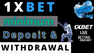 1xbet Minimum Deposit And Withdrawal  1xbet deposit and withdrawal [upl. by Auhsuj327]