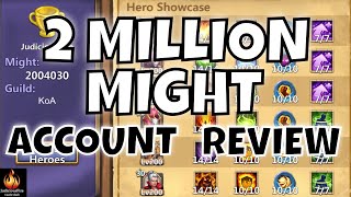 2 MILLION MIGHT Castle Clash Account Altar REVIEW [upl. by Betteann597]