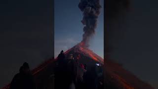 Lava Flowing Down the Mountainside 🔴🔥  Breathtaking Sight volcano lava nature fire amazing [upl. by Bonney]