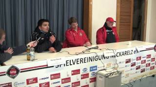 Pressekonferenz SpVgg Neckarelz  SV Waldhof Manheim 07 [upl. by Malvin342]