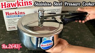 Hawkins Pressure Cooker Review  Hawkins Stainless Steel Pressure Cooker 3 Litre [upl. by Aluap542]