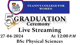 5th GRADUATION Ceremony StAnns College for WomenMehdipatnamHyderabad [upl. by Boor44]