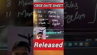 CBSE Date Sheet Class 12th 2025 Out official cbse date schedule released [upl. by Mannie]