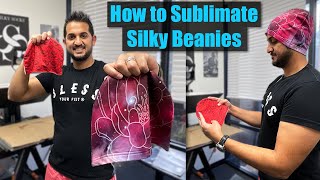 How to Sublimate BEAUTIFUL BEANIES  A New Product at Silky Socks [upl. by Toni]