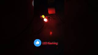 LED flashingblinking light bc547transistor bc547 [upl. by Hannis]