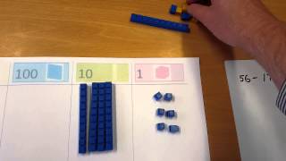 Subtraction using Dienes [upl. by Airtal]