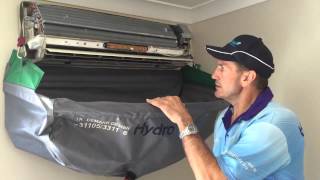 How to Clean a Split System Air Conditioner HydroKleen Brisbane South [upl. by Nogaem]