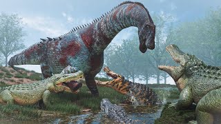 Croc Infested Waters  Life Of A Deinosuchus  Path Of Titans [upl. by Stiegler]