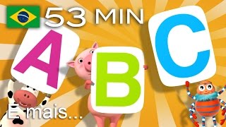 Canção do ABC  E muitas mais Canções de Ninar  Compilação com 53 minutos da LittleBabyBum [upl. by Oiramal]