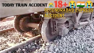 TODAY TRAIN ACCIDENT 😭  EXPRESS ACCIDENT 🇮🇳😭  MOST WANTED  trainaccidentnews news video [upl. by Arnelle]