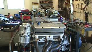 Pontiac 535 engine by Tin Indian Performance 1000 Horsepower idling on dyno [upl. by Uziel]