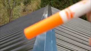 DIY Metal Roofing Installation Basic HowTo Video [upl. by Decima83]