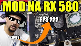 Modificamos 🛠️ a RX 580 a pedido do cliente  RX 580 XFX AMD 🔥 [upl. by Ytsihc]