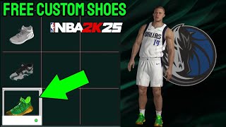 HOW TO GET FREE CUSTOM SHOES NBA 2K25 CURRENT GEN [upl. by Staten44]