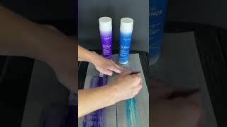 💜 Joico Purple vs Joico Blue Shampoo 💙 hairoftheday hair haircolorist hairtransformation [upl. by Naashom]