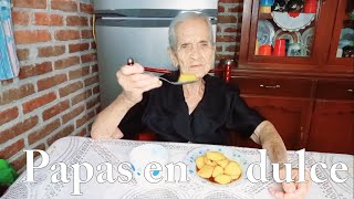 Papas en dulce de piloncillo comida suave estilo Guerrero  Cocinando con Ninfa regresaNichi [upl. by Cherin]