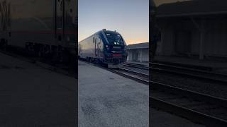 Amtrak Carl Sandburg No 382 arrives in KewaneeIL [upl. by Yenatirb]