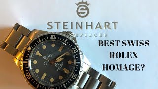 Best Swiss Made Rolex Homage Watch  Steinhart Ocean One [upl. by Ahsekad]